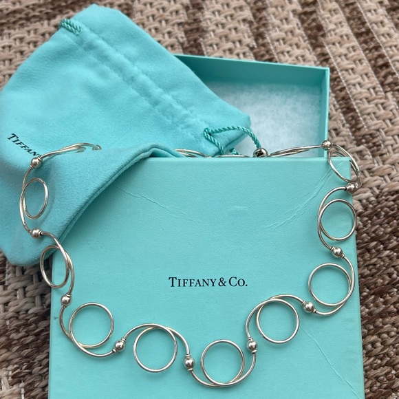 Tiffany & Co. Vintage 2000 16” Spiral and Bead Choker Necklace - Picture 6 of 7